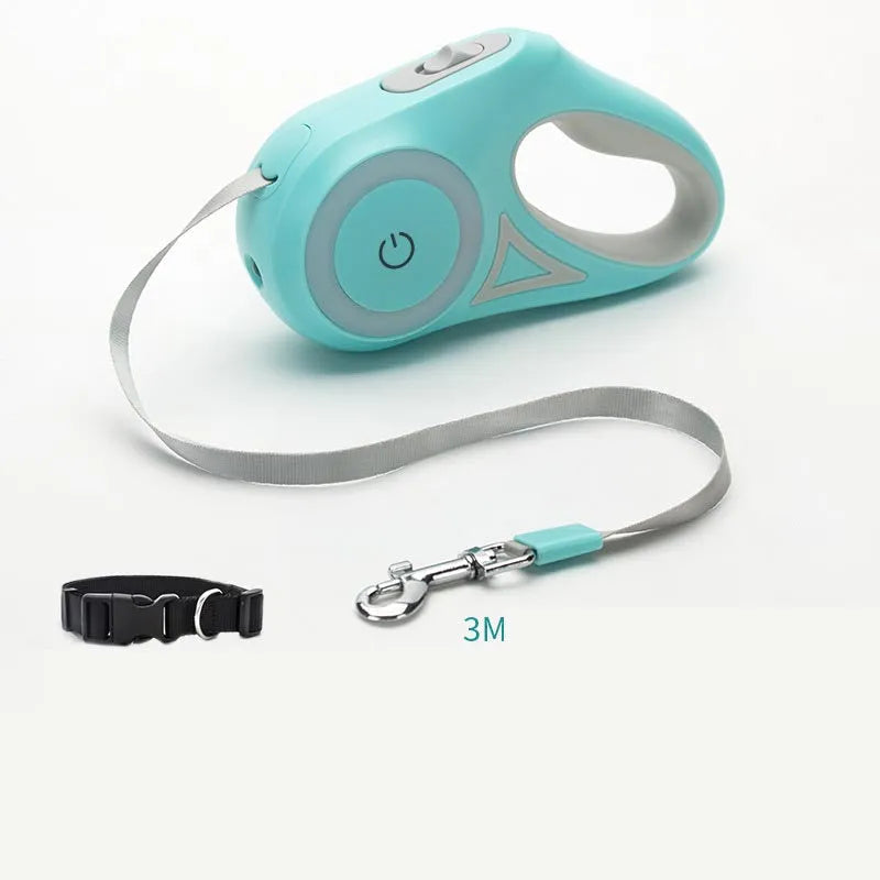 Automatic Retractable Pet Leash & Collar – For Small & Medium Dogs