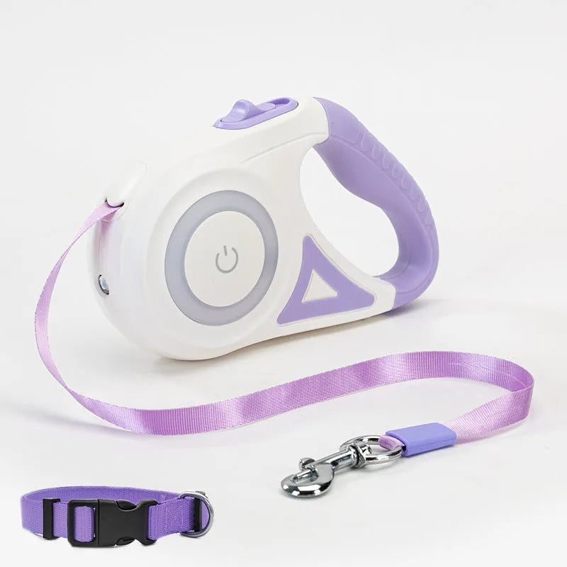 Automatic Retractable Pet Leash & Collar – For Small & Medium Dogs
