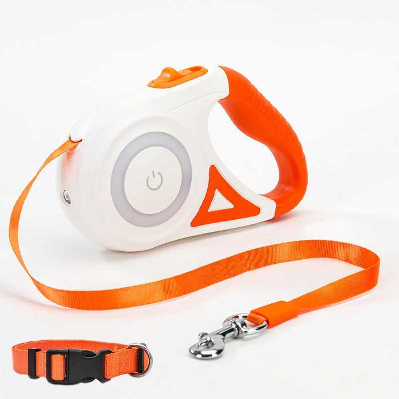 Automatic Retractable Pet Leash & Collar – For Small & Medium Dogs